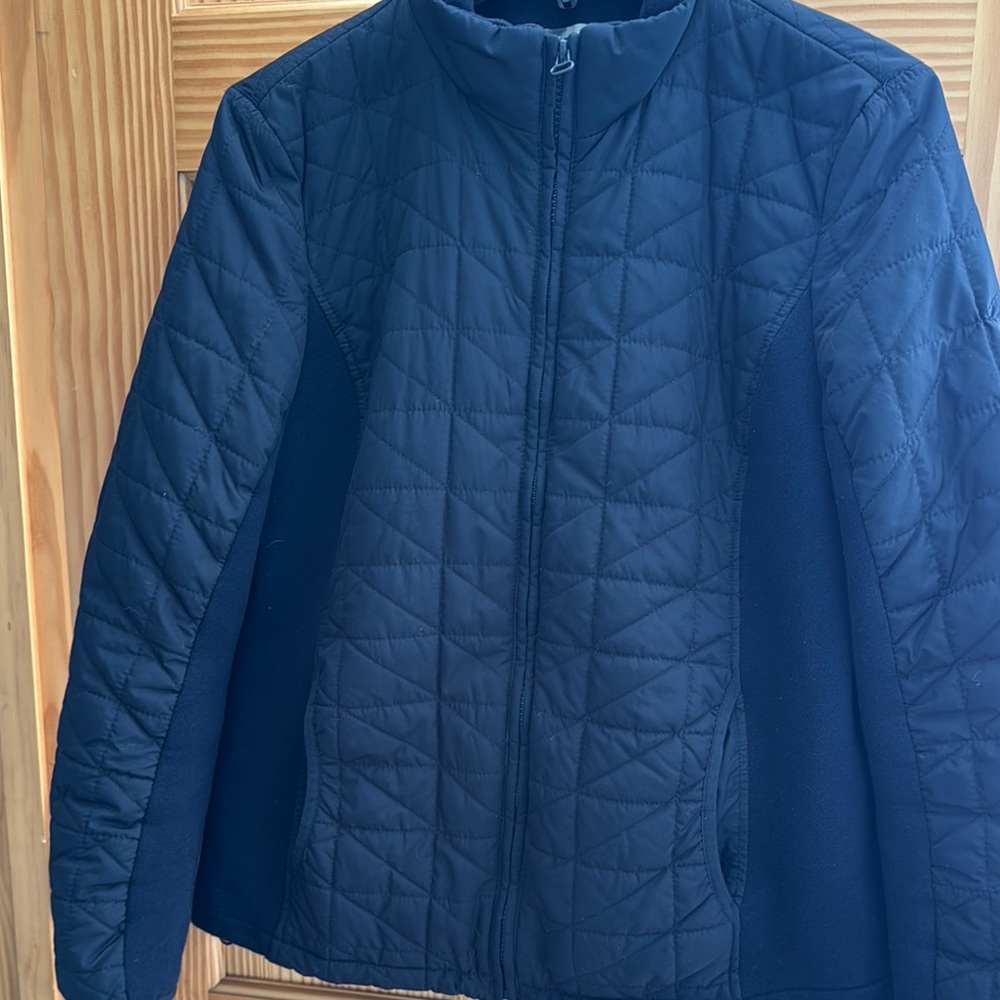 Navy Quilted Jacket - image 1
